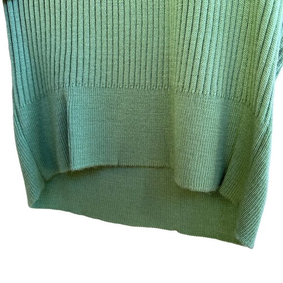 2/$30 Ribbed Knit Sleeveless Bodycon Midi Dress Size S Green Stretch Y2K NWT - Picture 4 of 8
